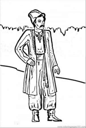 Русский народный танец раскраска