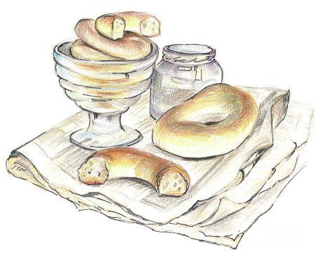 Баранки рисование