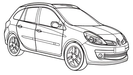 Раскраска Renault Duster