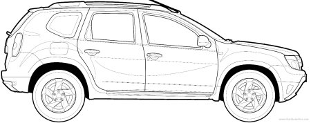 Renault Duster чертеж