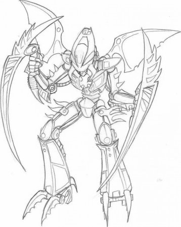Раскраска LEGO Bionicle