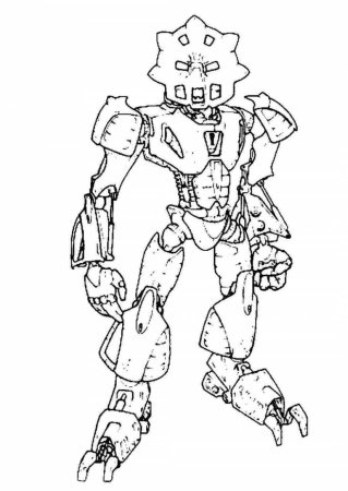 Раскраска LEGO Bionicle