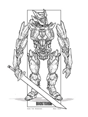 Раскраска LEGO Bionicle