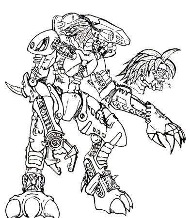 Раскраска LEGO Bionicle