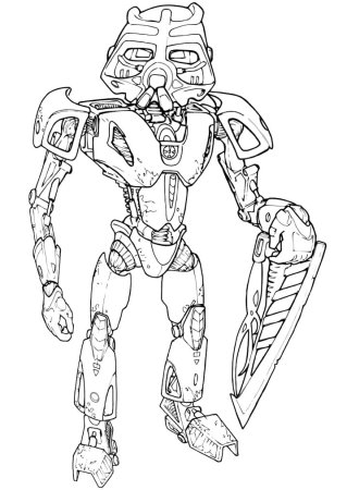 Раскраска LEGO Bionicle