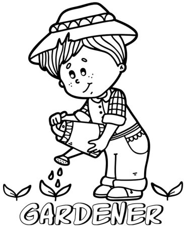 Раскраска Gardener