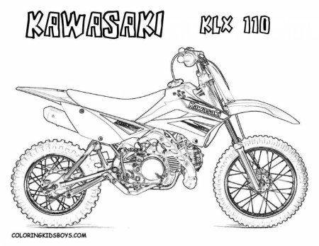 Питбайк раскраска ТТР 125