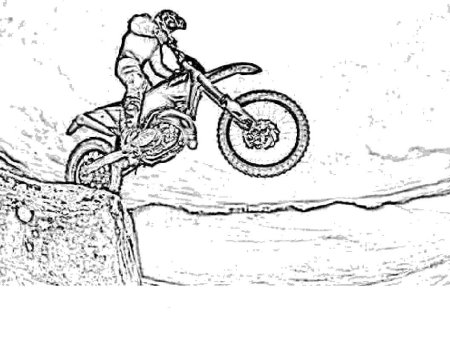 Раскраски для мальчиков мотокросс