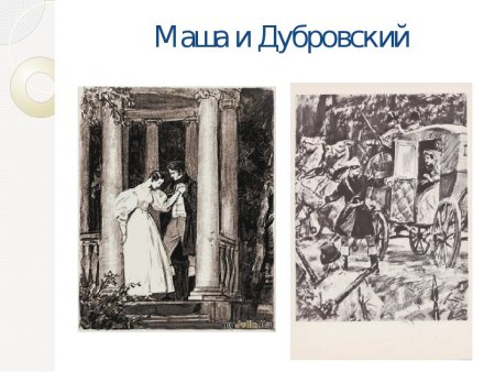 Иллюстрации по рассказу Пушкина Дубровский