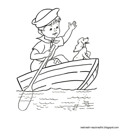 Раскраска моряк