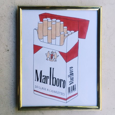 Пачка сигарет Мальборо рисунок