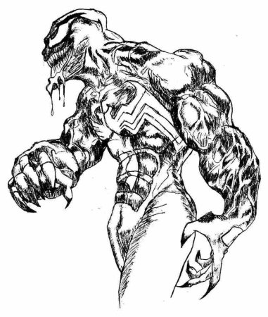 Раскраска Marvel Веном