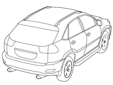 Раскраска Лексус РХ 300