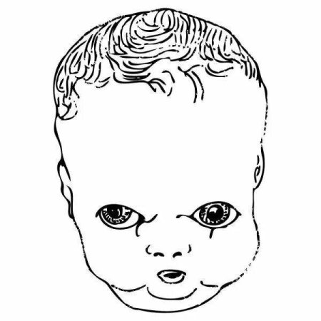 Голова куклы раскраска