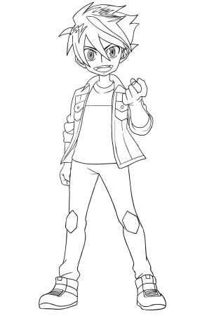 Раскраска Bakugan Battle Planet