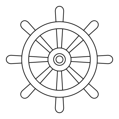 Штурвал стилизованный