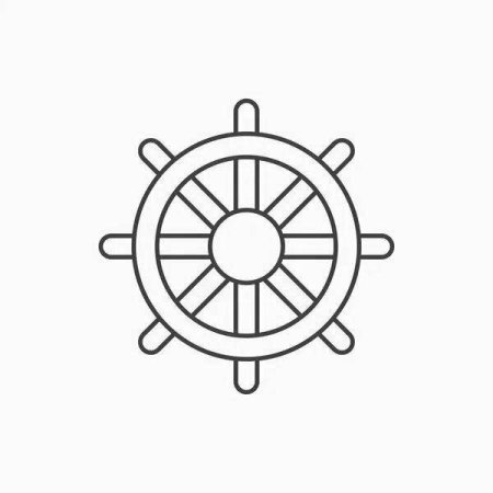 Контур штурвала корабля