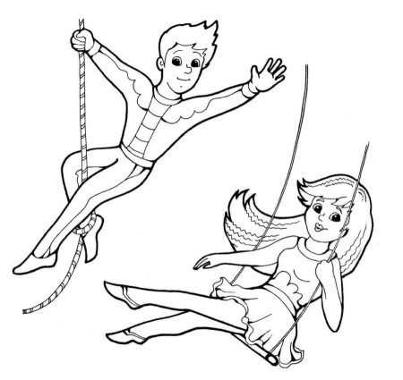 Спортивная гимнастика раскраска