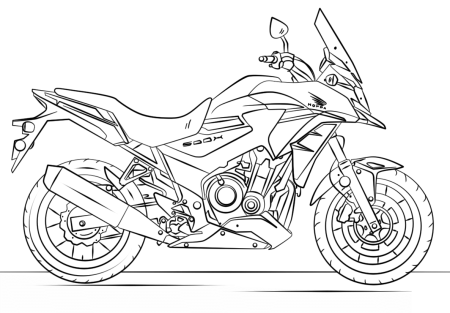 Раскраска мотоциклов Honda CBR