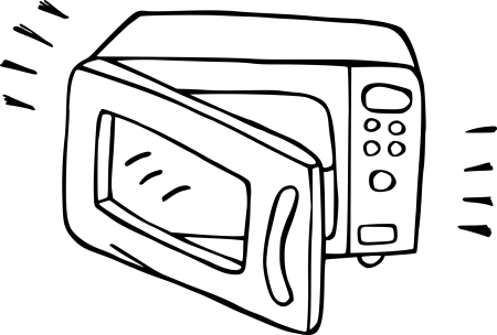 Микроволновка раскраска