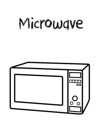 Микроволновка раскраска