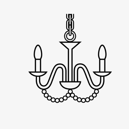 Люстра для срисовки