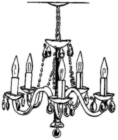 Люстра простым карандашом