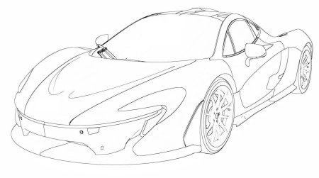Макларен p1 чертеж