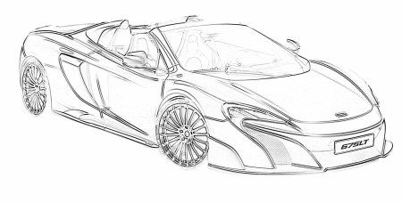 Раскраска Макларен p1