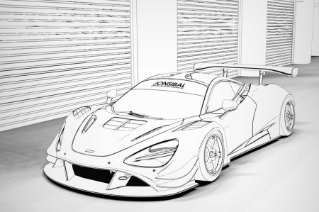 Раскраска Макларен 650s