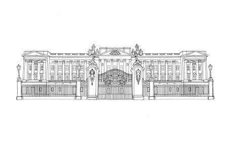 Екатерининский дворец в Санкт-Петербурге рисунок