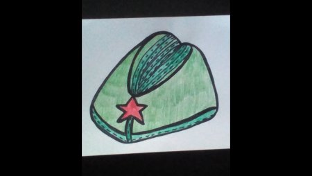 Пилотка Военная рисунок
