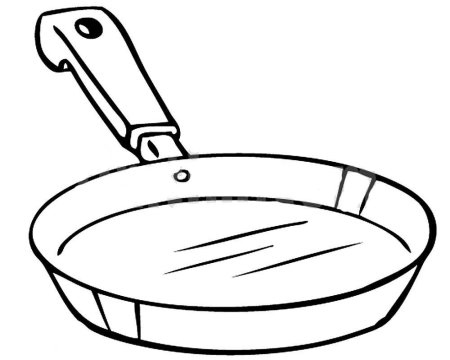 Сковородка раскраска