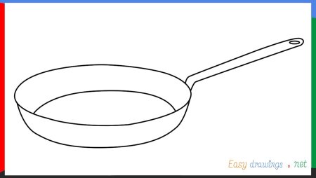 How to draw frying Pan