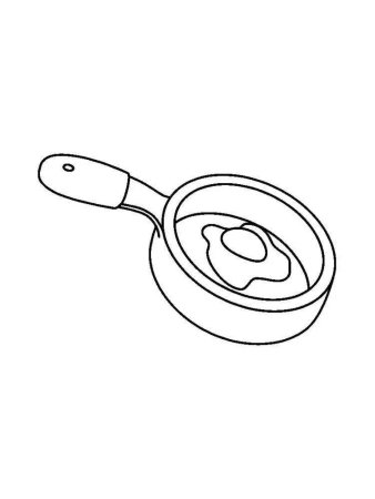 Сковородка раскраска