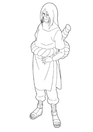 Раскраска по Наруто Орочимару