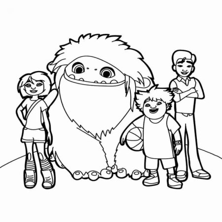 Раскраска Эверест Йети