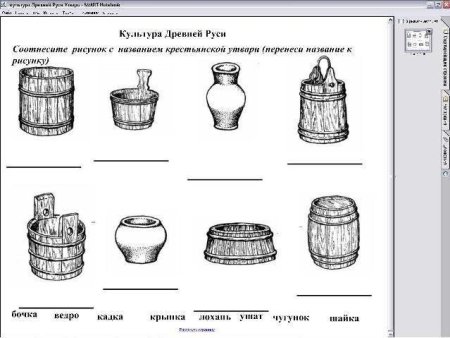 Старинная утварь рисунок