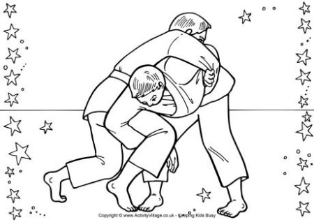 Дзюдо рисунок для детей