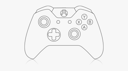 Геймпад Xbox one раскраска