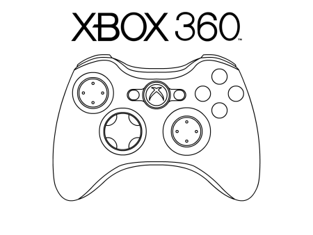 Геймпад Xbox 360 чертеж