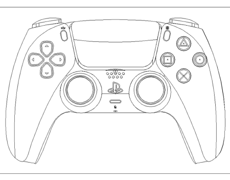 Раскраска джойстик ps5
