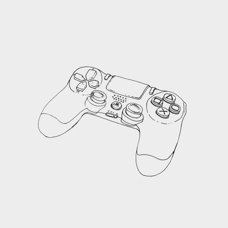 Геймпад ps4 чертеж