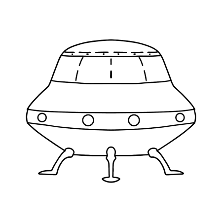 НЛО раскраска
