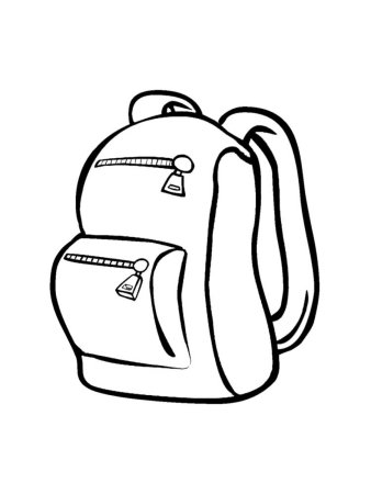 Портфель раскраска для детей