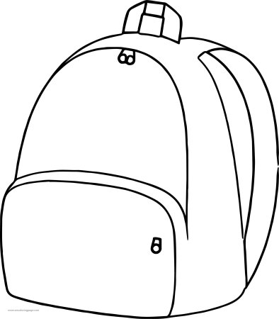 Портфель школьный трафарет