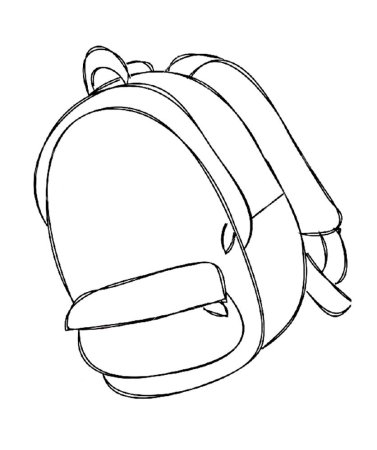 Портфель раскраска для детей