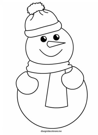 Снеговик раскраска
