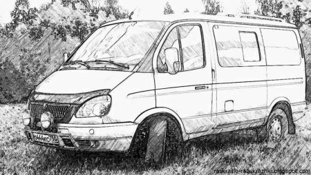 Раскраска ГАЗ 3302