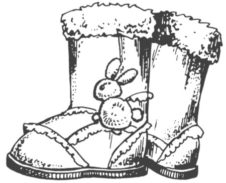 Валенки раскраска